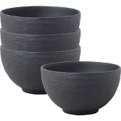 Villeroy & Boch Rijstkom Manufacture Rock Zwart (4-delig)