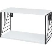 En.casa Wandrek Moss 39x18x23 cm zwart en wit []