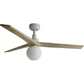 Faro Klim Plafondventilator White | Pine | M (Ø125cm) | With light (E27)