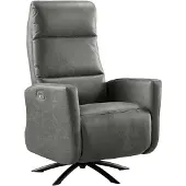 Profijt Meubel Relaxfauteuil Cervan elektrisch small microleder antraciet