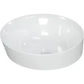 Ink Soul Opzetwastafel Rond 42cm Keramiek - Glans Wit - 8718835001322 - Wastafels, Opzetwastafels