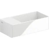 Clou New Flush fontein 35x18cm inclusief afvoerset zonder kraangat Keramiek Wit CL/03.03432-2