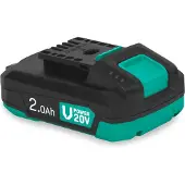 Vonroc Accu 20V – 2.0Ah | bi-directionele USB-C poort