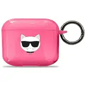 Karl Lagerfeld Etui Choupette voor AirPods 3 - Roze