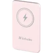 Verbatim 32243 Charge'n'Go Magnetische Draadloze Powerbank 5000 mAh, roze