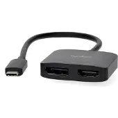 Nedis USB C naar HDMI en DisplayPort adapter | (2x 4K@60Hz)