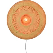 Good&Mojo Bamboe LED Wandlamp Palawan | 1X E27 Max 60W | Natural/Black