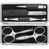Zwilling Manicureset 5-delig met nagelschaar leer, in zwart Manicureset 1 st