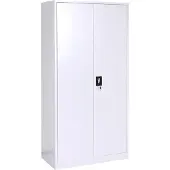 MCW Archiefkast -L60, stalen multifunctionele kast, locker kledingstang afsluitbaar, metaal 185x90x45cm, grijs