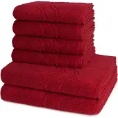 Ross Dames en Heren 4 X handdoek 2 X douchedoek - per set Cashmere feeling