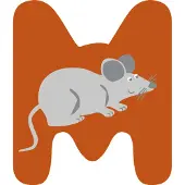 Small Foot Houten Dieren Kinderletter M