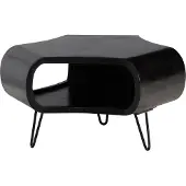 Wohnling Salontafel zwart mangohout 60 cm
