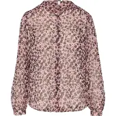 QS Blouse oudroze / pastelroze / zwart