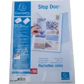 Exacompta STOP DOC L-map A4 Transparant PP (Polypropeen) 110 micron 100 Stuks