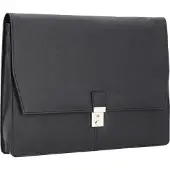 Alassio Tissano aktetas leer 34 cm zwart