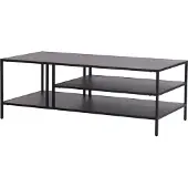 En.casa Salontafel Kumlinge metaal 40x110x55 cm zwart