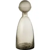 J-Line Vase bottle+cap yara glass greige large