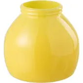 J-Line Vase glass yellow small