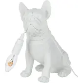 J-Line Lamp bulldog poly wit