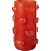 J-Line Vaas aruna glas rood large