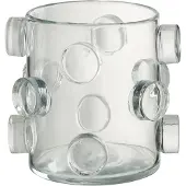 J-Line Vaas pebbles glas transparant small