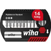 Wiha FlipSelector 39060 Bitset 13-delig Kruiskop Phillips, Kruiskop Pozidriv, Torx