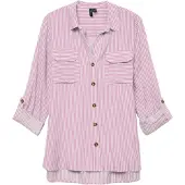 Vero Moda Blouse 'VMBumpy' lichtroze / wit