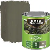 Cetabever tuinhout beits transparant grijs zijdeglans 750 ml