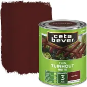 Cetabever tuinhout beits transparant mahonie zijdeglans 750 ml