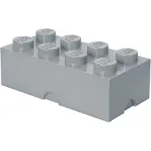 LEGO Design Collection Brick opbergbox 8 - grijs