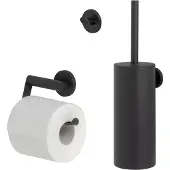 Tiger Toiletaccessoireset Noon Zwart Zonder Klep (3-delig)