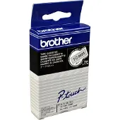 Brother TCM91 TC-M91 Schriftbandkassetten - laminiert, 9 mm x 7,7 m, schwarz auf farblos matt