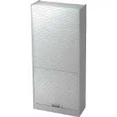Hjh OFFICE PRO SIGNA R90 SG - Grijs/Zilver Roldeurkast Hoogte van de map | 5 OH Greeplijst kunststof
