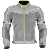 Acerbis Ramsey Vented 2.0 Mesh Grijs Geel Textiele Motorjas Maat XL