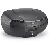 Givi TOPCASE E46 RIVIERA MONOLOCK PLAAT 46L Zwart/getint blauw