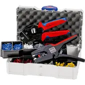 Knipex Assortiment adereindhulzen | 1.252-delig 0,50-10,00 mm² | Krimptang 195 mm, draadstriptang | in systainer | 1 stuk - 97 90 17