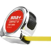 Sola Rolbandmaat 5mtr Compact M COM5 Magnetische eindhaak EG-Klasse 2 SB - 50520501