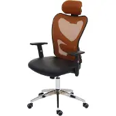 Mendler Professionele bureaustoel Atlanta, bureaustoel bureaustoel, kunstleer ~ bruin
