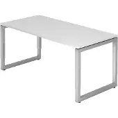 Hjh OFFICE PRO REGO 16 S - 160 x 80 Tafelhoogte I In hoogte verstelbaar Wit/Zilver