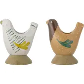 Bloomingville - Reem Candlestick, Brown, Stoneware (82058519)