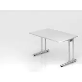 Hjh OFFICE PRO NANO 12 S - 120x80 Wit/Zilver