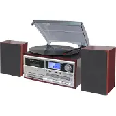 Roadstar HIF-8892 Retro Platenspeler DAB Radio Bluetooth met Externe Luidsprekers