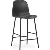 Normann Copenhagen Barstoel Form Steel 65 cm Black Hoog