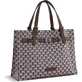 Bugatti Shopper 'Ella' grijs / taupe / bourgogne / wit