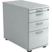 Hjh OFFICE PRO SIGNA SC40 BM - Rolcontainer Grijs Hout met ophangsysteem Metalen handgreep