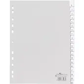 Durable 1 tot 20 Numerieke tabbladen A4 Grijs 20 tabs PP (Polypropeen) 11 Gaten 6443