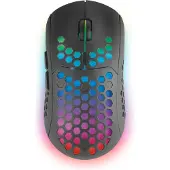 Mars Gaming MMW3, Draadloze Gaming Muis, RGB Flow, Ultralicht , , Zwart (Draadloze), Muis, Zwart