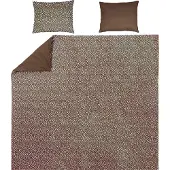 Meyco Cheetah/Uni dekbedovertrek + kussensloop - 240x200/220 cm - Chocolate