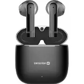 Swissten ALUPODS PRO TWS Bluetooth stereo-uitgang met microfoon (Draadloze), Koptelefoon, Zwart