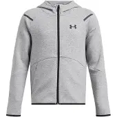 Under Armour Unstoppable Fleece Full Zip Sweatshirt Grijs 7 Years Jongen